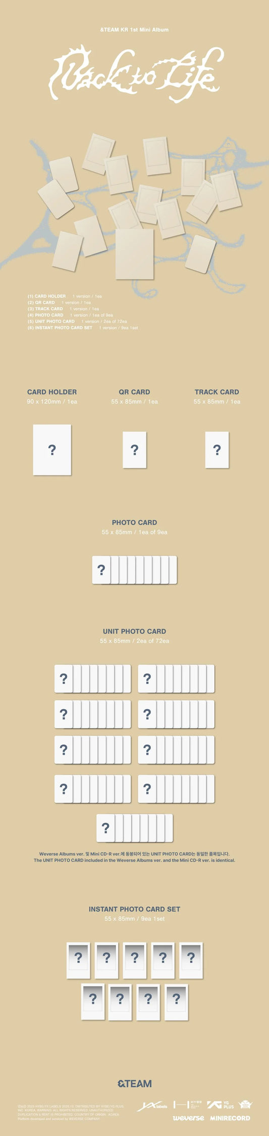 &TEAM - Back to Life [Photocard Box (Weverse Albums Ver.)]