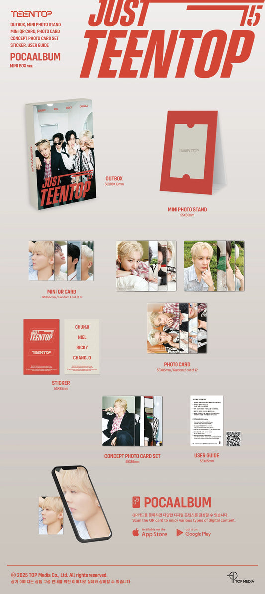 TEEN TOP - Just 15, Just Teen Top [MINI BOX Ver. (POCAALBUM)]