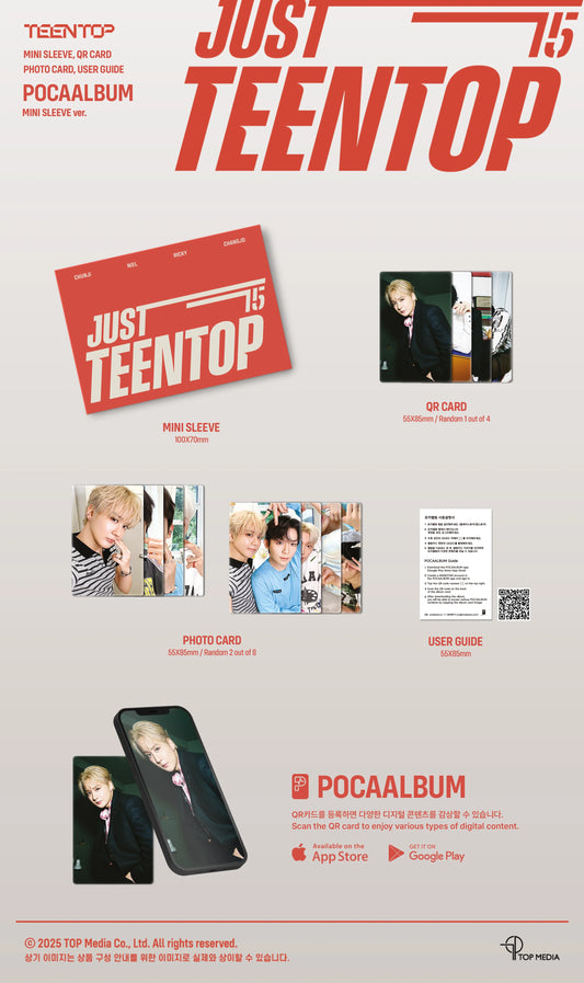 TEEN TOP - Just 15, Just Teen Top [MINI SLEEVE Ver. (POCAALBUM)]