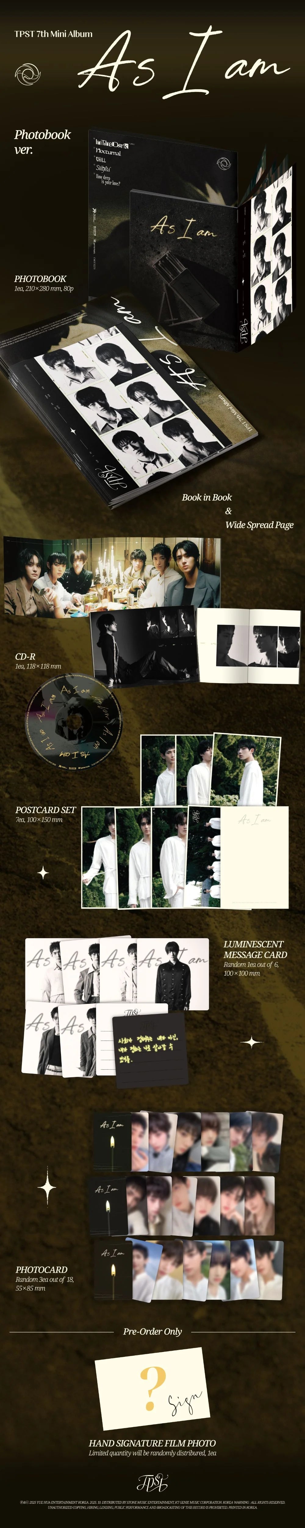 TEMPEST - As I am [Photobook Ver.]