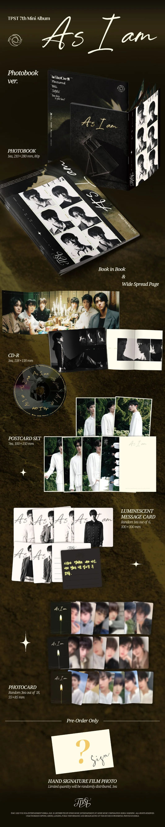 TEMPEST - As I am [Photobook Ver.]