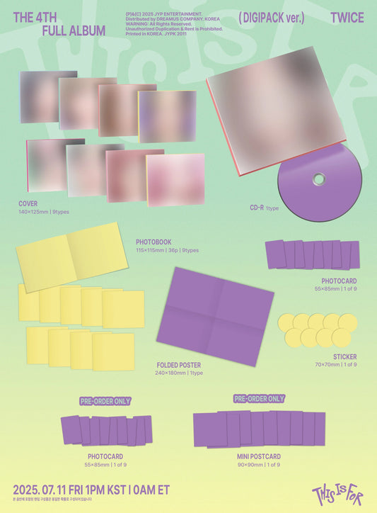 TWICE - THIS IS FOR [DIGIPACK Ver.]