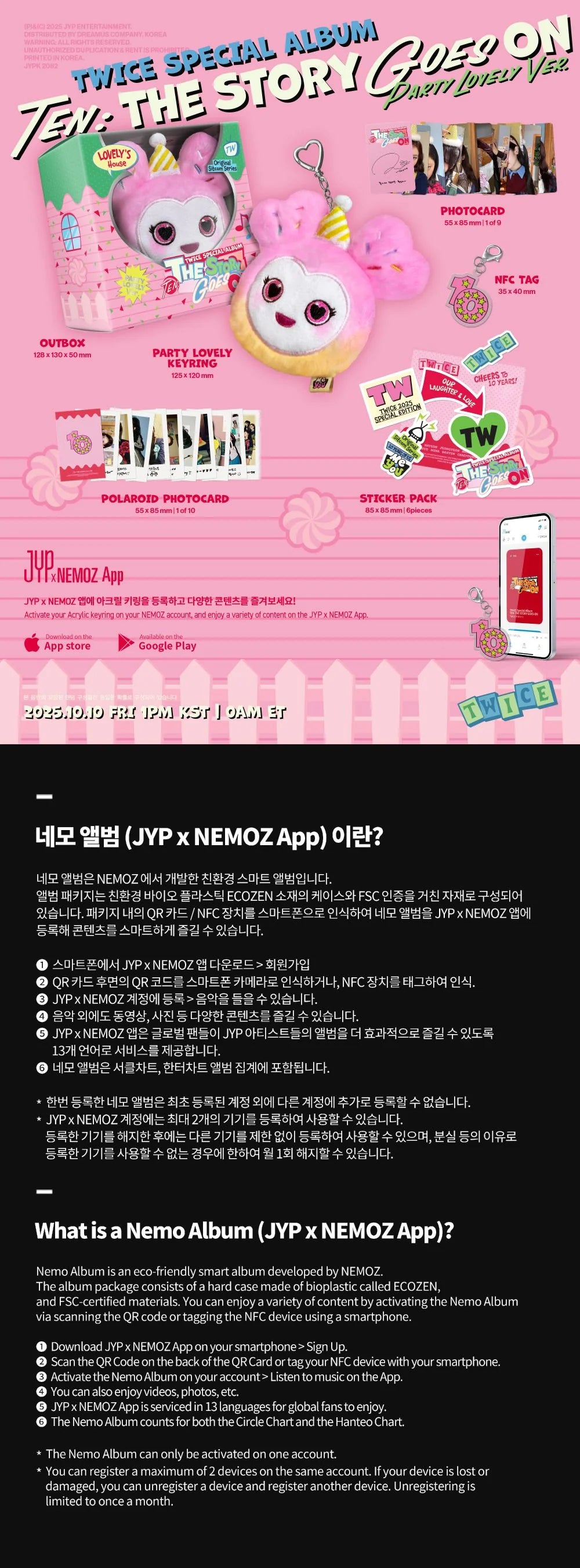 TWICE - TEN: The Story Goes On [Party lovely Ver.]