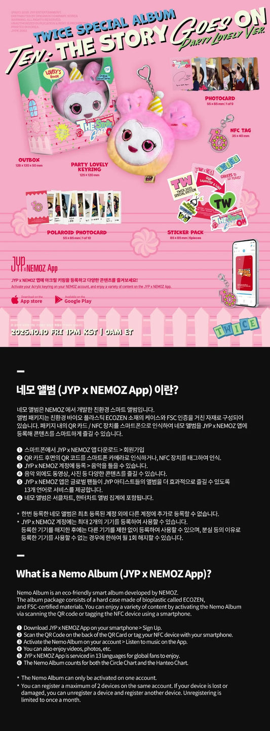 TWICE - TEN: The Story Goes On [Party lovely Ver.]