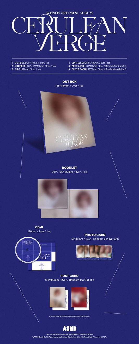 WENDY - Cerulean Verge [Digipack Ver.]