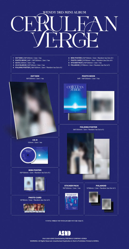 WENDY - Cerulean Verge [Photobook Ver.]