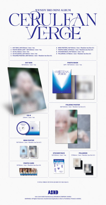 WENDY - Cerulean Verge [Photobook Ver.]