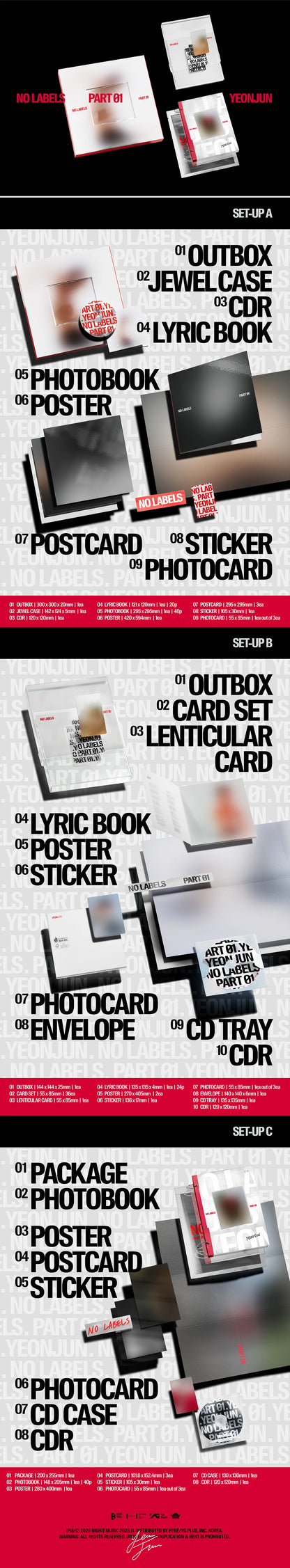 [WV POB] YEONJUN - NO LABELS: PART 01 [Standard Ver.] SET