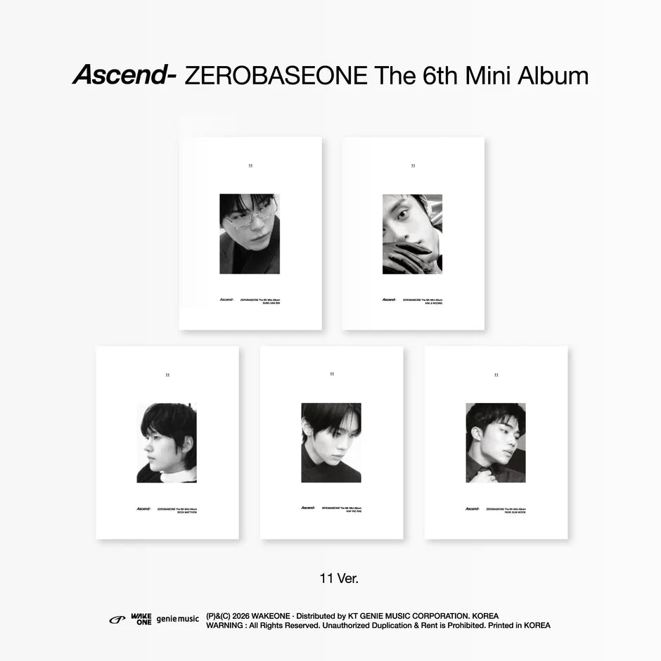 ZEROBASEONE - Ascend- [11 Ver.]