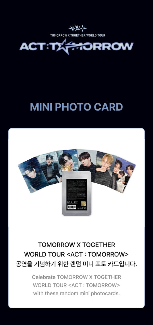 TXT - WORLD TOUR <ACT : TOMORROW> [Mini Photo Card]