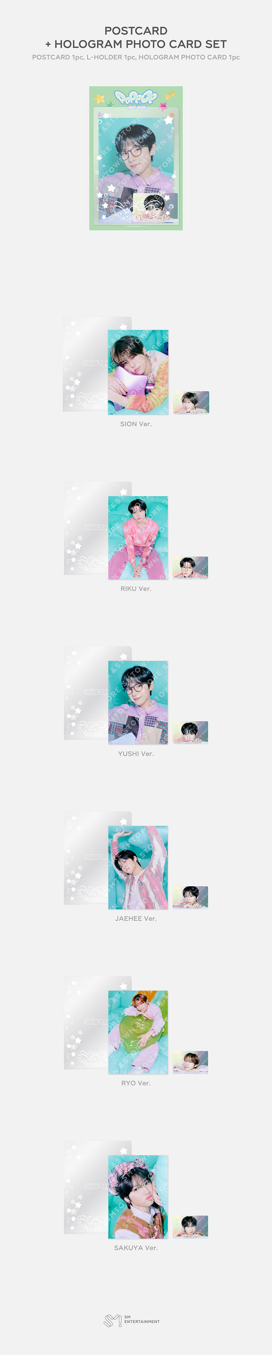 NCT WISH - poppop Goods [POSTCARD + HOLOGRAM PHOTOCARD SET]