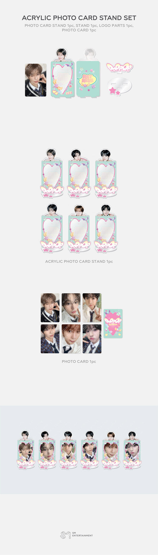 NCT WISH - poppop Goods [ACRYLIC PHOTOCARD STAND SET]
