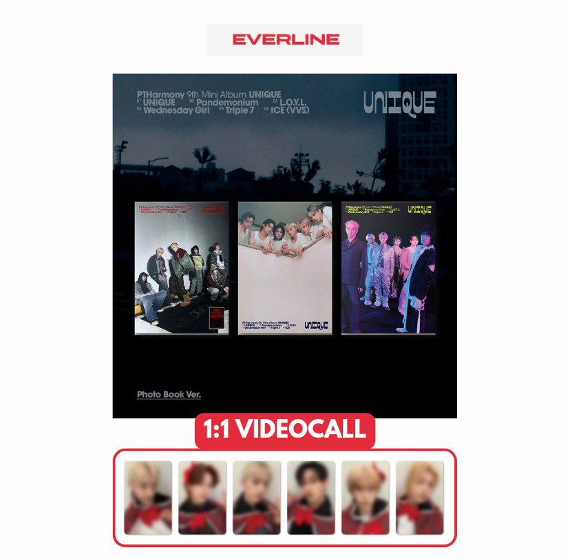 [13/03 EVERLINE VC] P1Harmony - UNIQUE [Photobook Ver.]