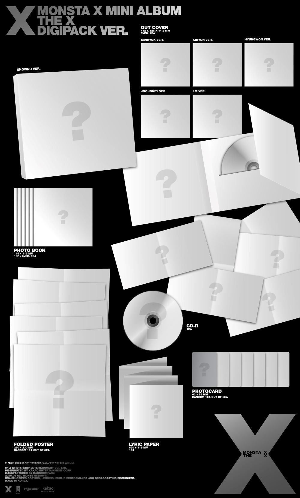 MONSTA X - THE X [DIGIPACK Ver.]