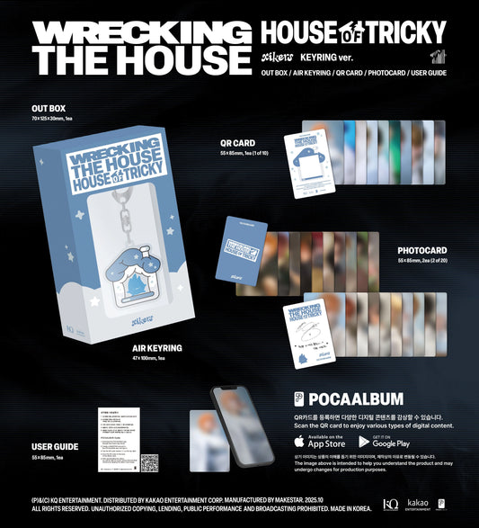 xikers - HOUSE OF TRICKY : WRECKING THE HOUSE [KEYRING Ver. (POCAALBUM)]